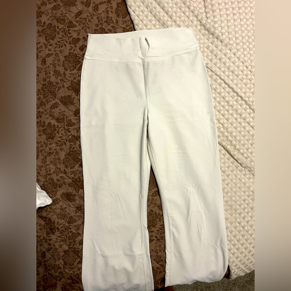 Beige Flare Yoga Pants